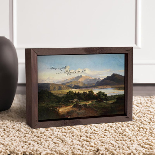 Framed Linen - How Majestic Is Your Name