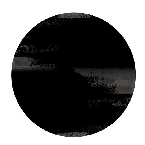 Black Brushstroke Car Coaster
