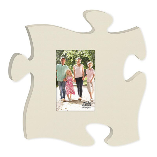 Puzzle Piece Photoframe - Ivory