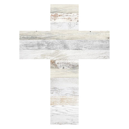 Printed White Wood Cross