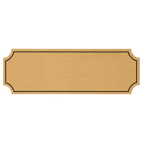 Large Acrylic Plate - Brass - 1.5"H