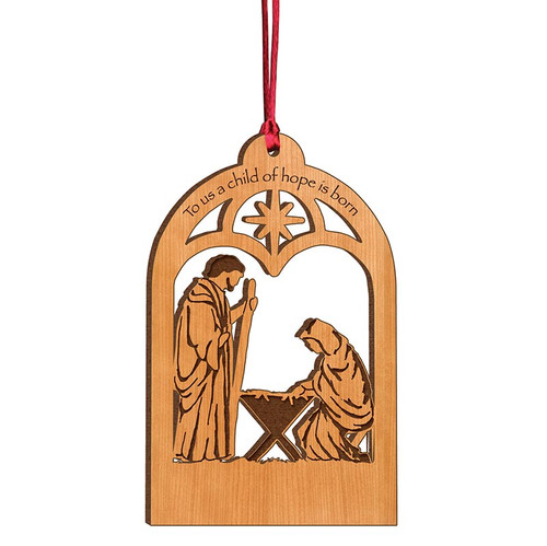 Manger Ornament
