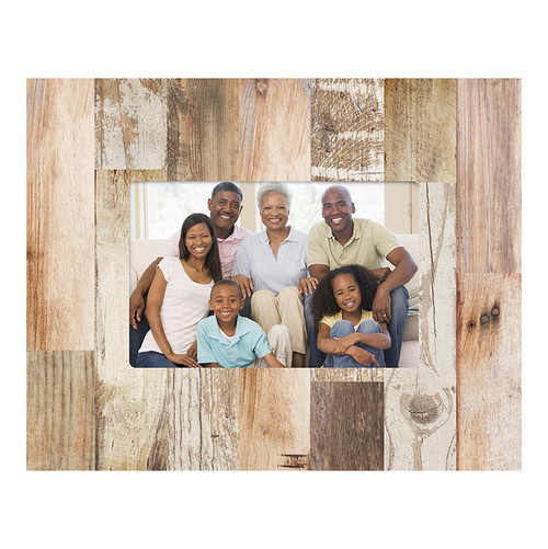 Light Faux Wood Photo Frame