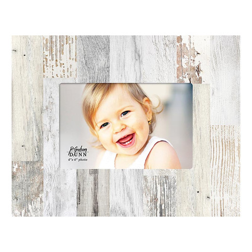 White Faux Wood Photo Frame