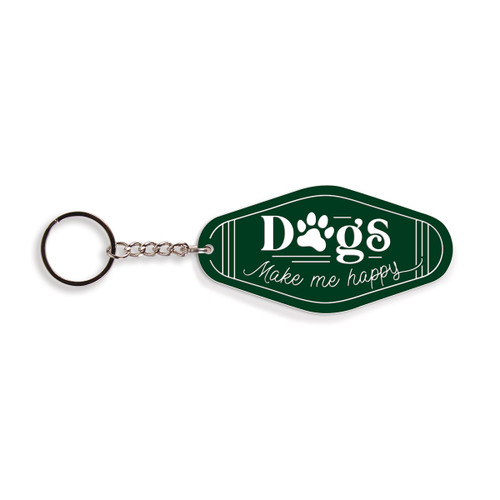 Key Chain - Dogs Make Me Happy