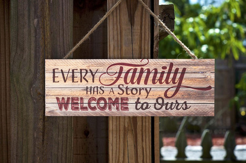 String Sign - Family Story Welcome