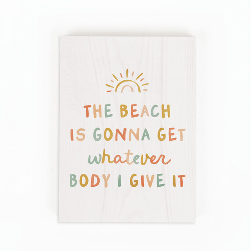 Wood Block - The Beach Is