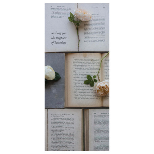 Greeting Card - Birthday - Vintage Books