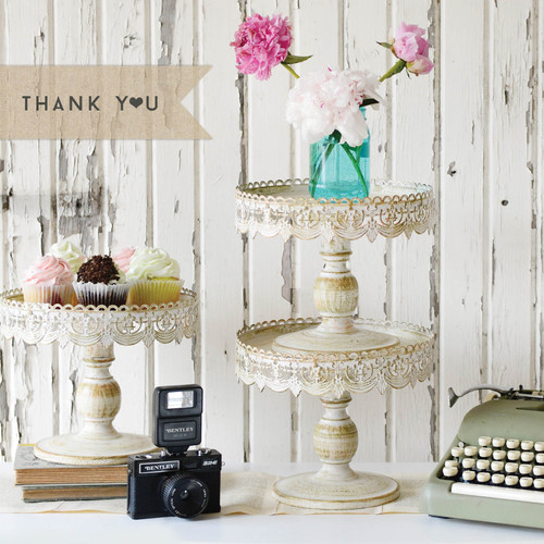 Greeting Card - Thank You  - Cupcakes & Flowers