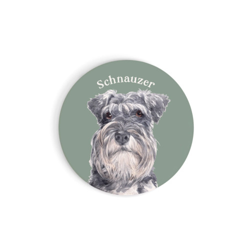 Ceramic Car Coaster - Schnauzer
