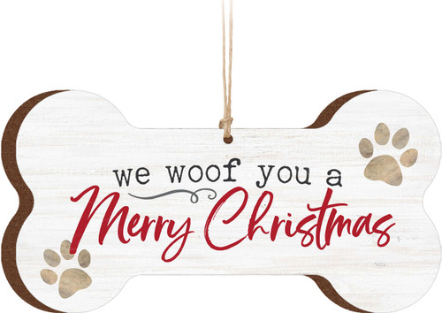 Ornament We Woof You Merry Christmas