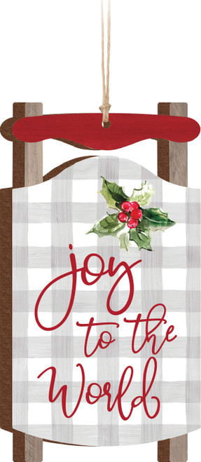 Ornament Sled Joy To The World