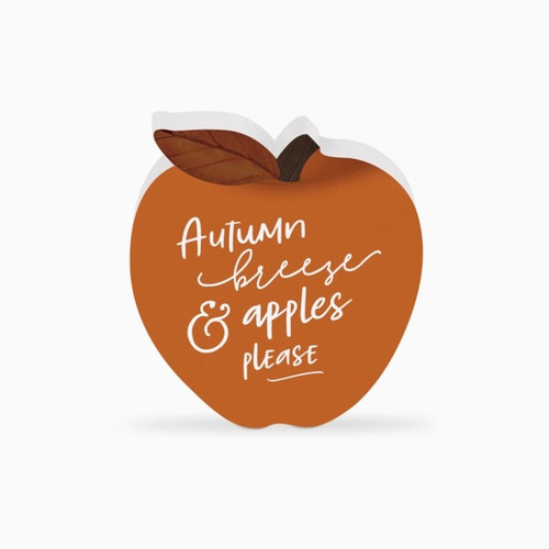 Shape Sign - Autumn Breeze and Apples Please