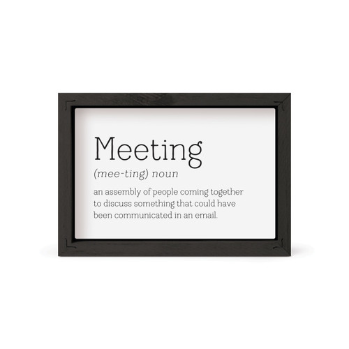 Framed Art - Meeting (Noun)
