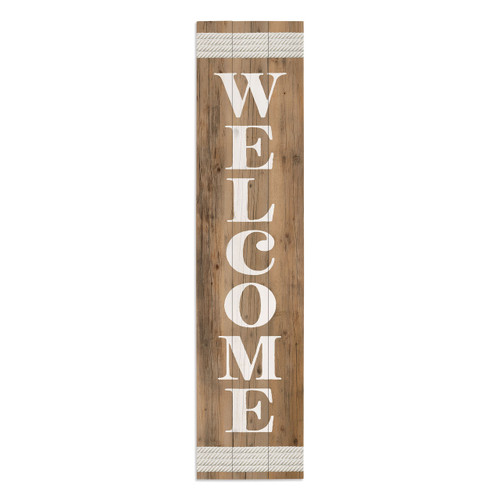 Porch Sign - Welcome Brown