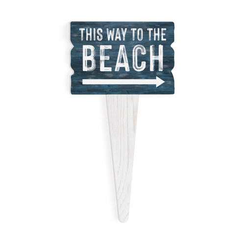 Plant Stake - This Way To The Beach