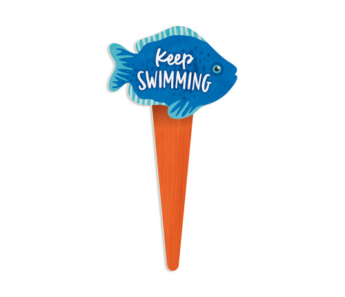 Plant Stake - Keep Swimming