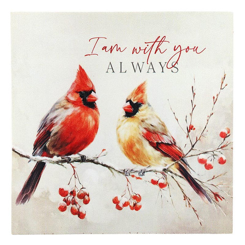 Premier Cardinal Word Block - I Am With You