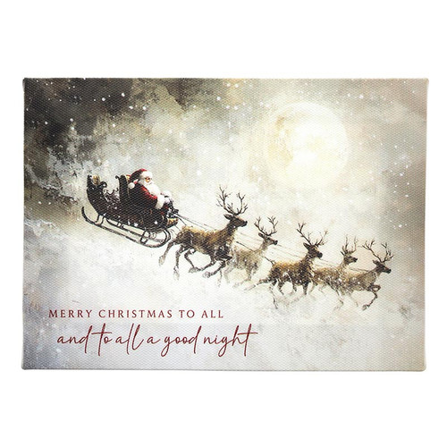 St. Nicholas Mini Canvas - Merry Christmas to All