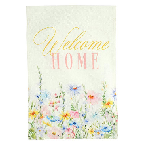 Worthy Wildflowers Garden Flag - Welcome Home