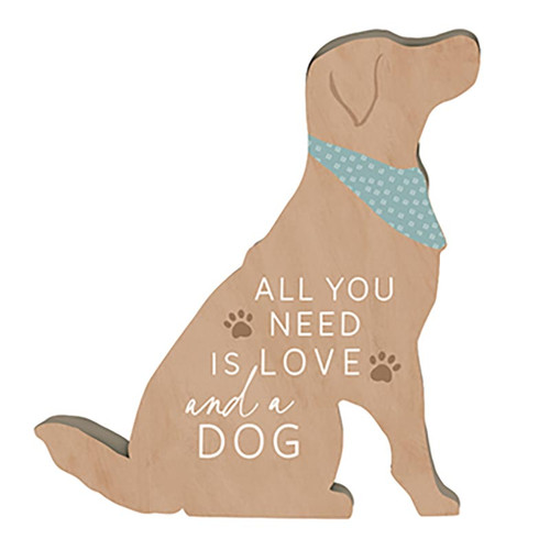 Paw Prints Shape Sign - Dog