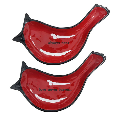 Two-Piece Cardinal Tidbit Dish