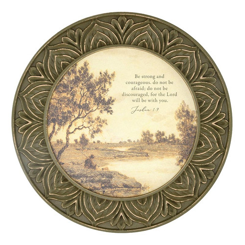 In Every Season Round Framed Art - Be Strong