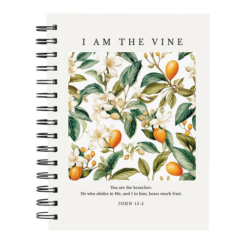 I Am The Vine Spiral Notebook 
