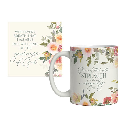 Bloom Where You're Planted Mug and Coaster Set