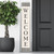 Porch Sign - White Welcome
