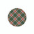 Ceramic Car Coaster - Green Plaid