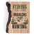 Lake & Lodge Collection Barky Sign - Fishing Solves