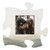 Lake & Lodge Collection Puzzle Pieces Photo Frame - Green And White