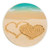 Coastal Collection Car Coasters (Retail Pack) - Sand Hearts