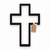 Open Cross with Tag