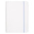 Small White Faux Leather Notebook