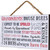 Hanging Sign - Grandparents House Rules