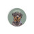 Ceramic Car Coaster -Rottweiler