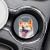 Ceramic Car Coaster - Shiba Inu