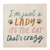 Paw Prints Word Block - I'm Just A Lady