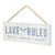Lake Dreams Hanging Sign - Lake Rules