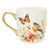 Wings of Love Gold Handle Mug - Butterflies and Birds