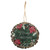 Christmas Poinsettia Wood Ornament Set - 4 Pack