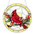 Premier Cardinal Faux Stained Glass