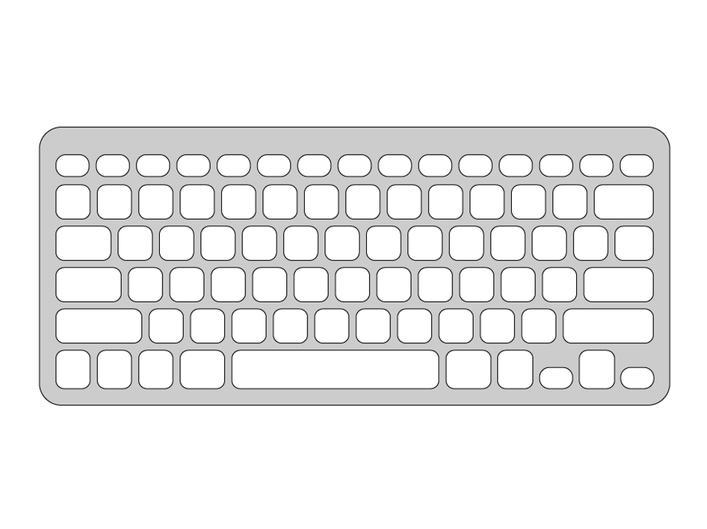 Keyguard for Logitech Easy-Switch Keyboard