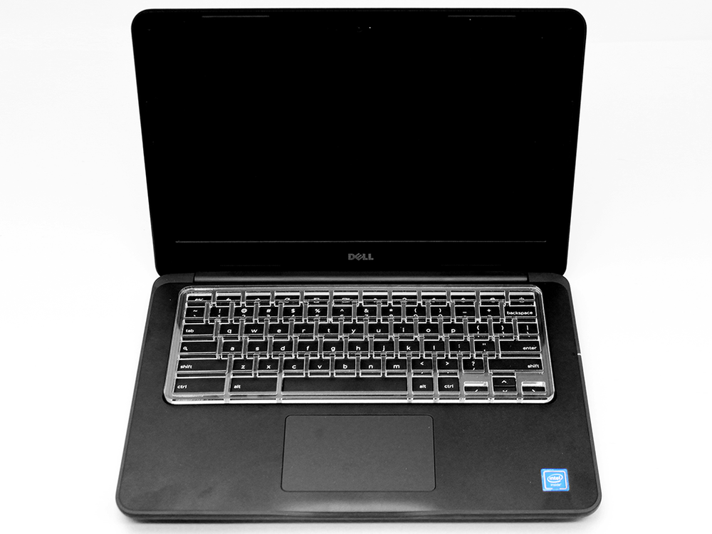 Keyguard in 1/4" acrylic on Dell Chromebook 3380