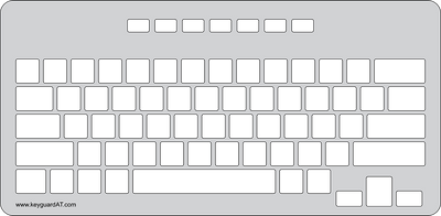 Keyguard for the Belkin Secure Wired Keyboard.
