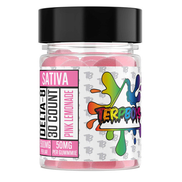 Terpboys Delta-8 Gummies 1500MG - 30ct Jar - Pink Lemonade 