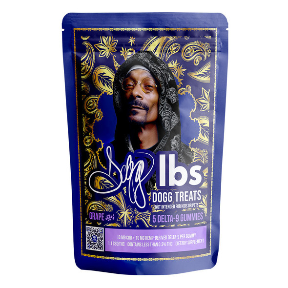 Dogg Lbs Dogg Treats by Snoop Dogg Delta-9 Gummies 100MG - Grape 