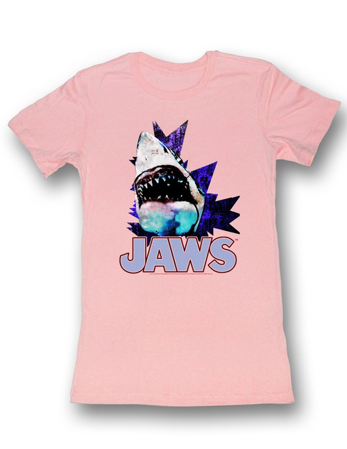 Jaws Electric Jaws Pink Junior Women's T-Shirt